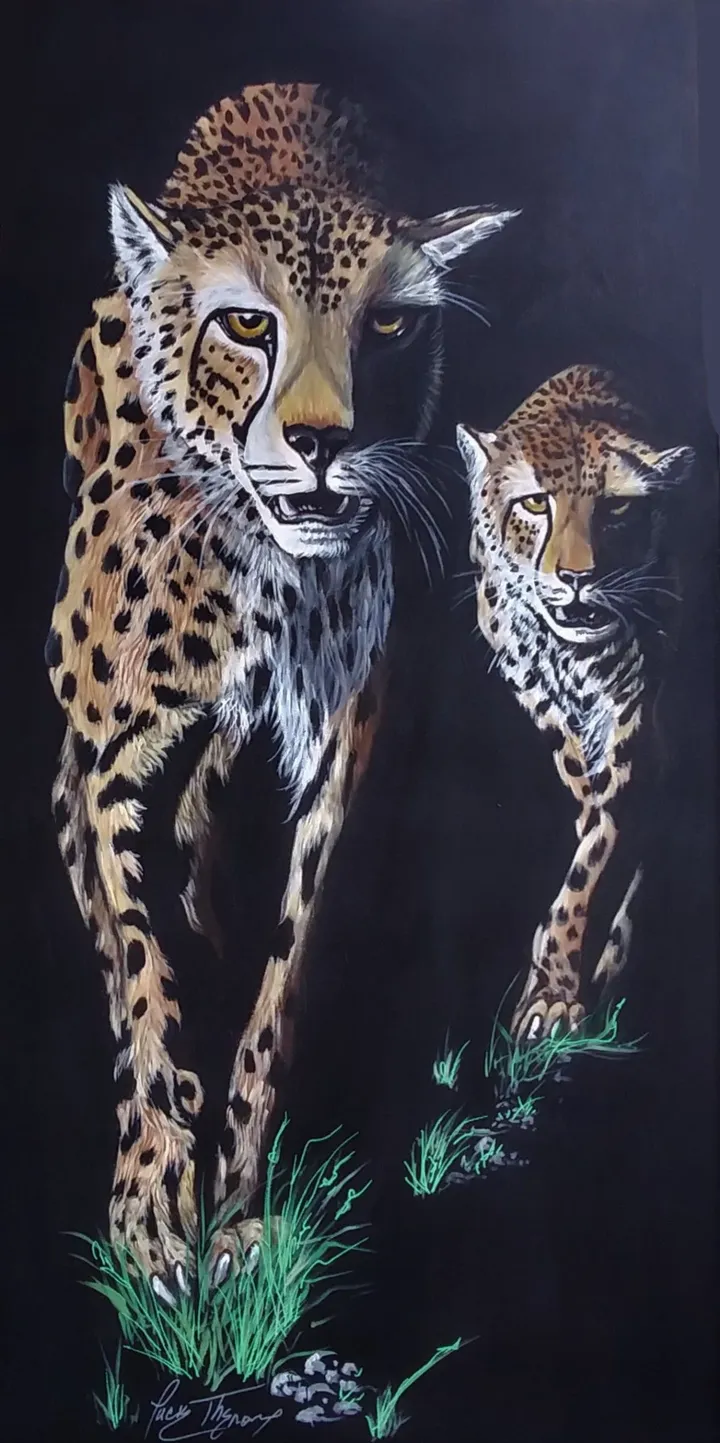 2 Brothers in the night, œuvre de Lucie Theroux