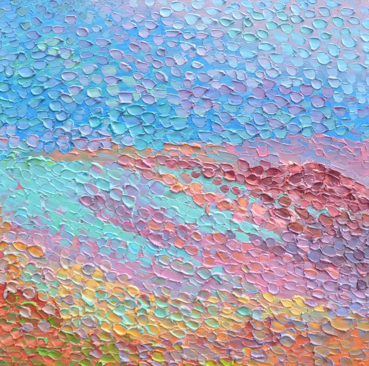 Pink Lake, artwork by Olga Bezhina