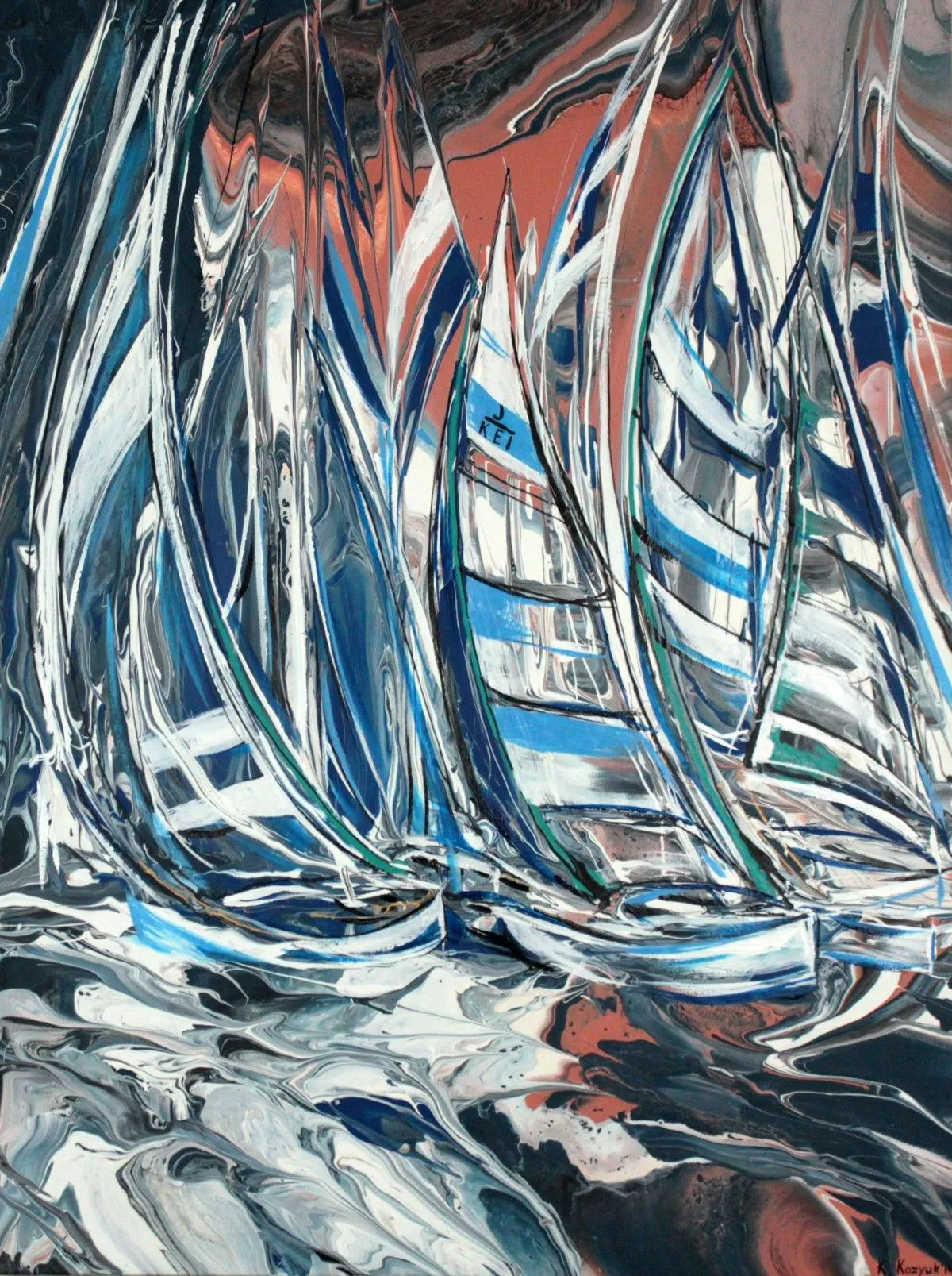 White Yachts, œuvre de Khrystyna Kozyuk