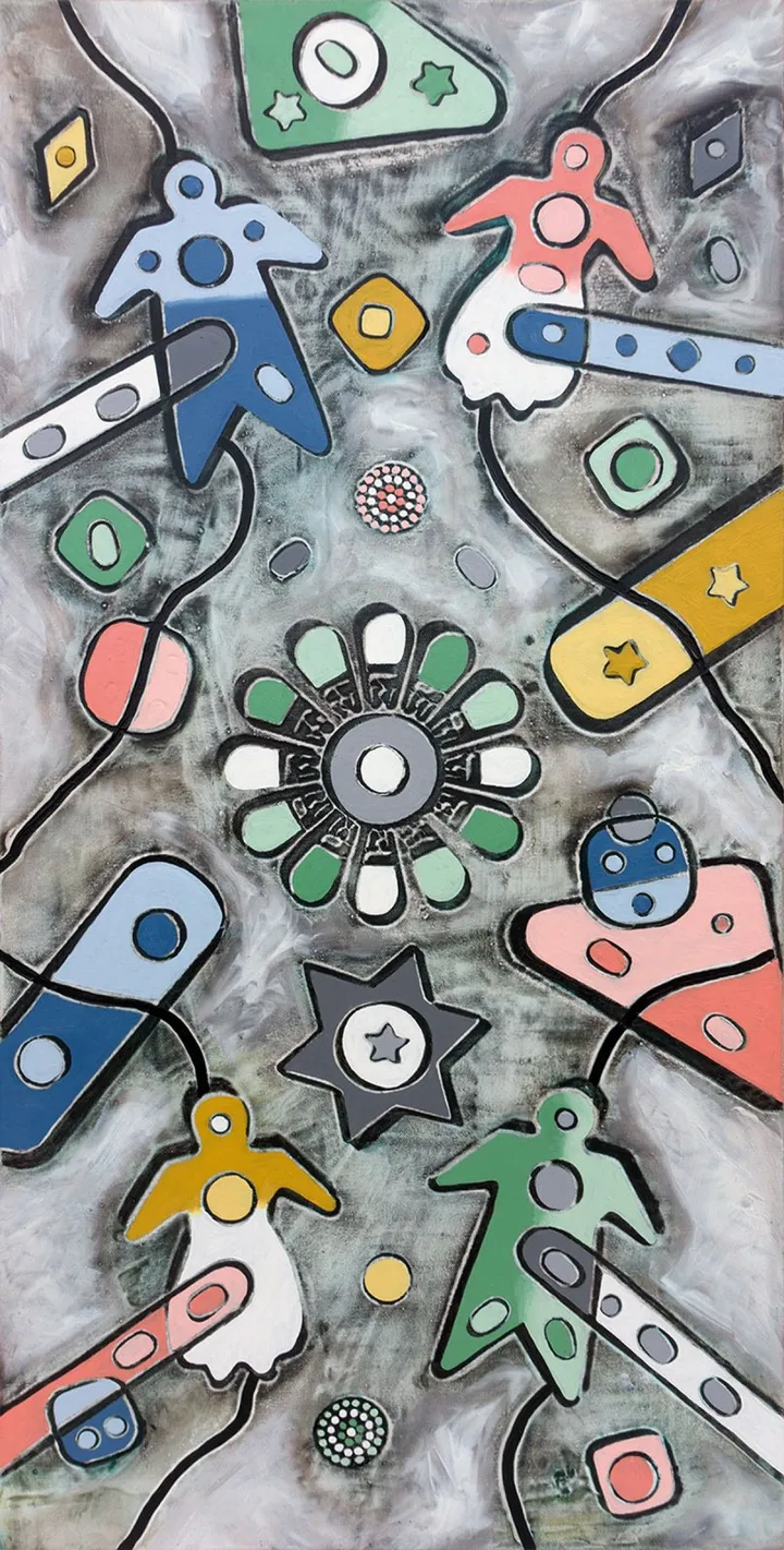 Intrecci fatali, artwork by Andrea Benetti
