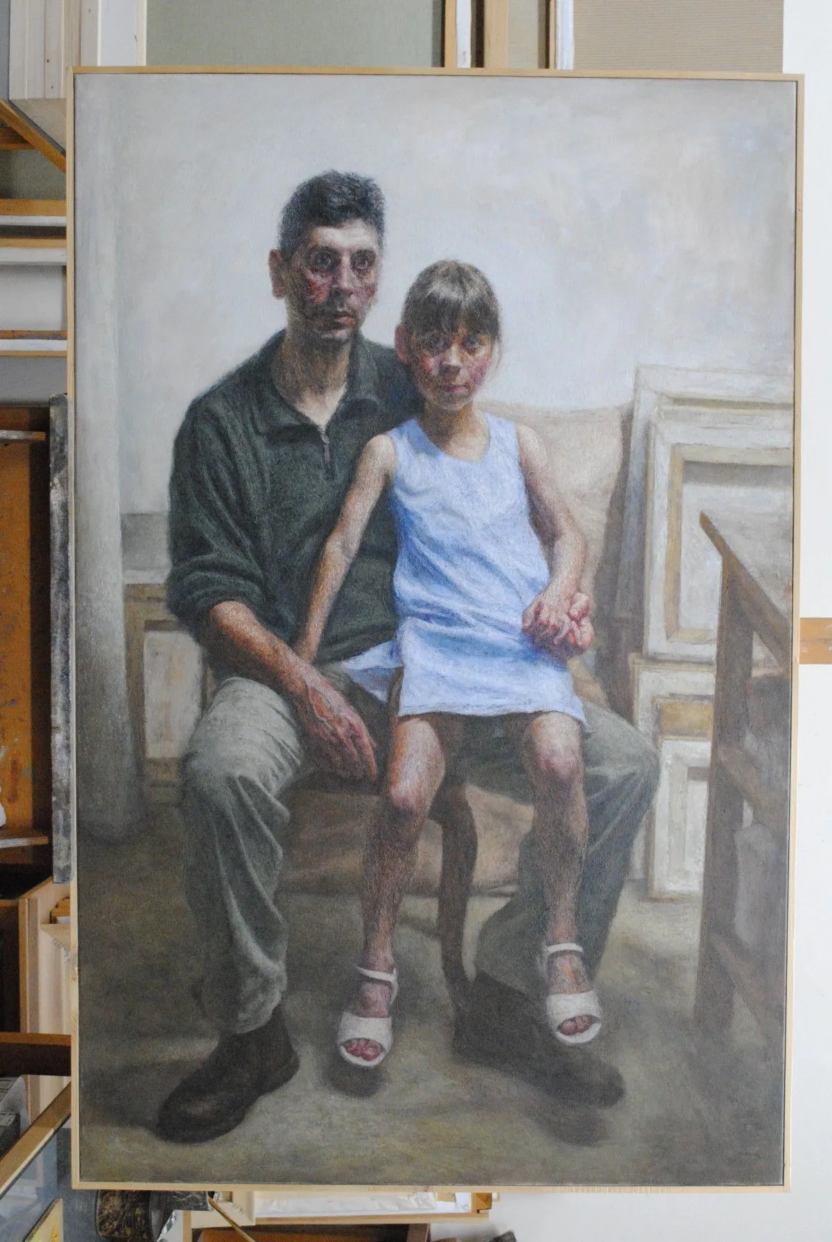 Portrait of N. and K., artwork by Apostolos Flegkas