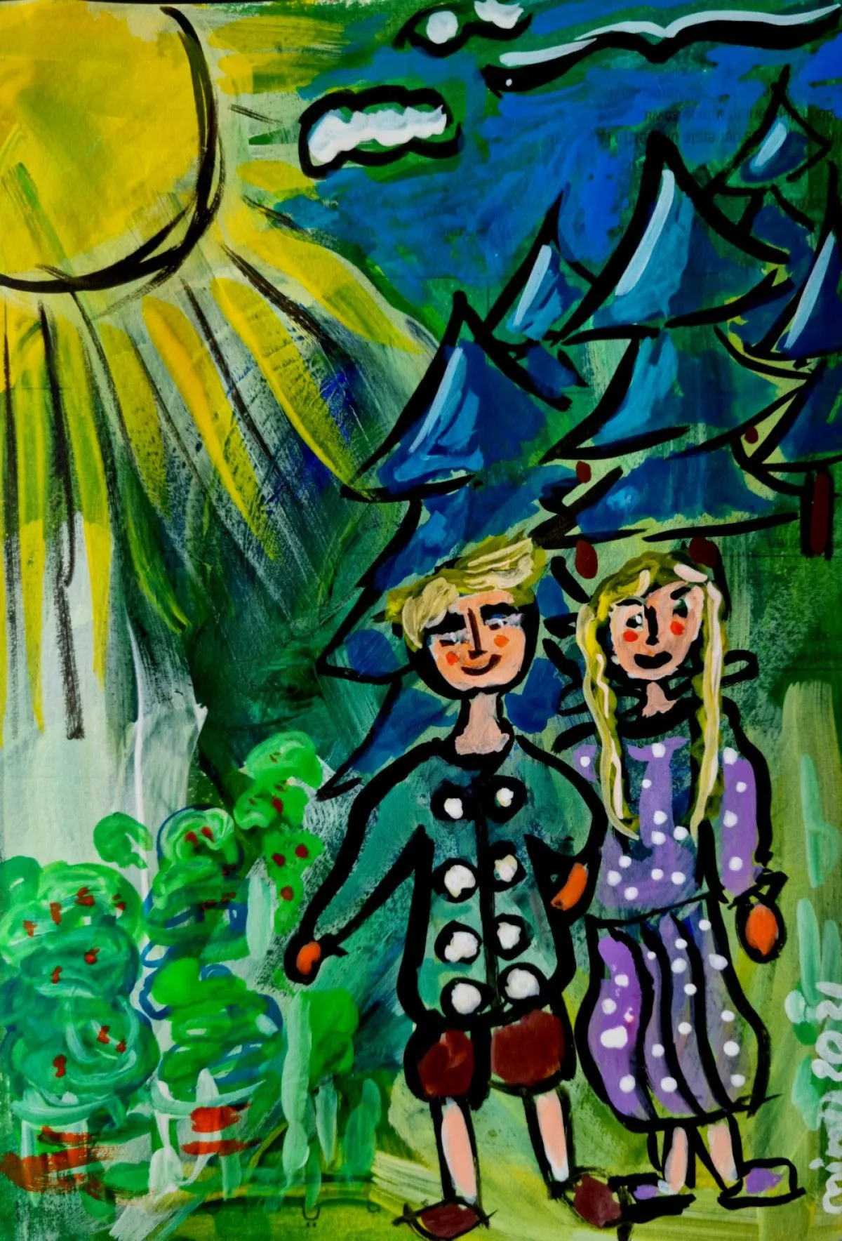 Hänsel und Gretel kommen aus dem Wald, œuvre de mimulux patricia no