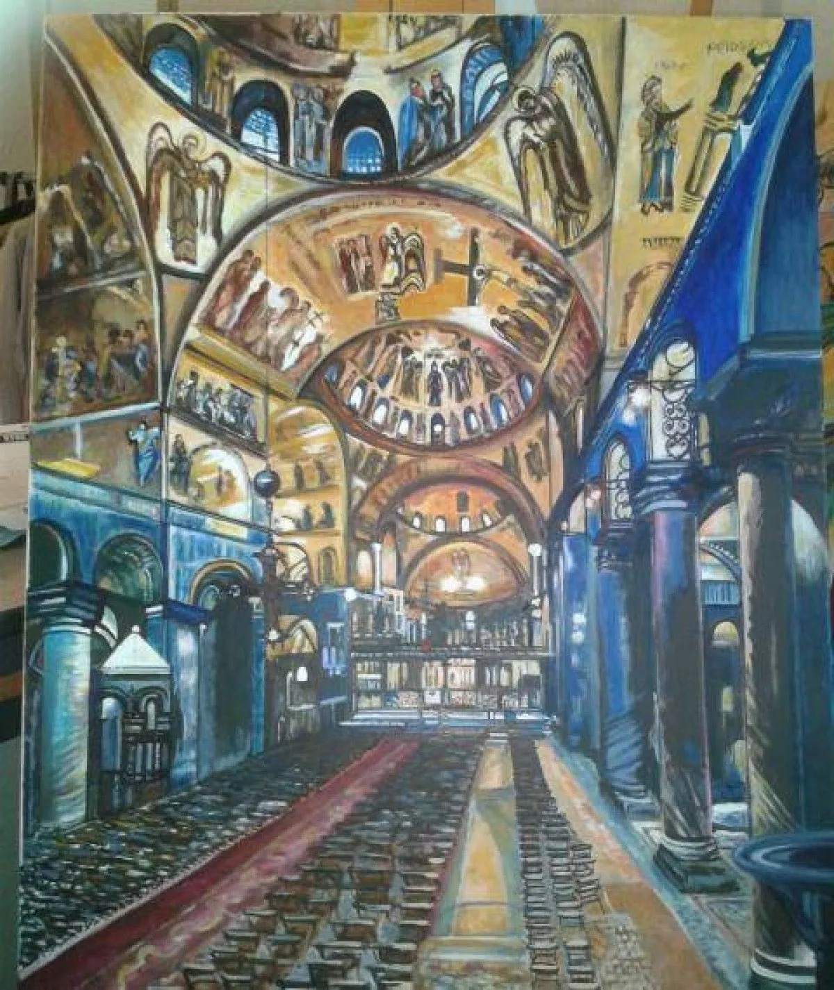 BASILIQUE DE SAN MARCO VENISE, artwork by Jean Pierre DELEAU