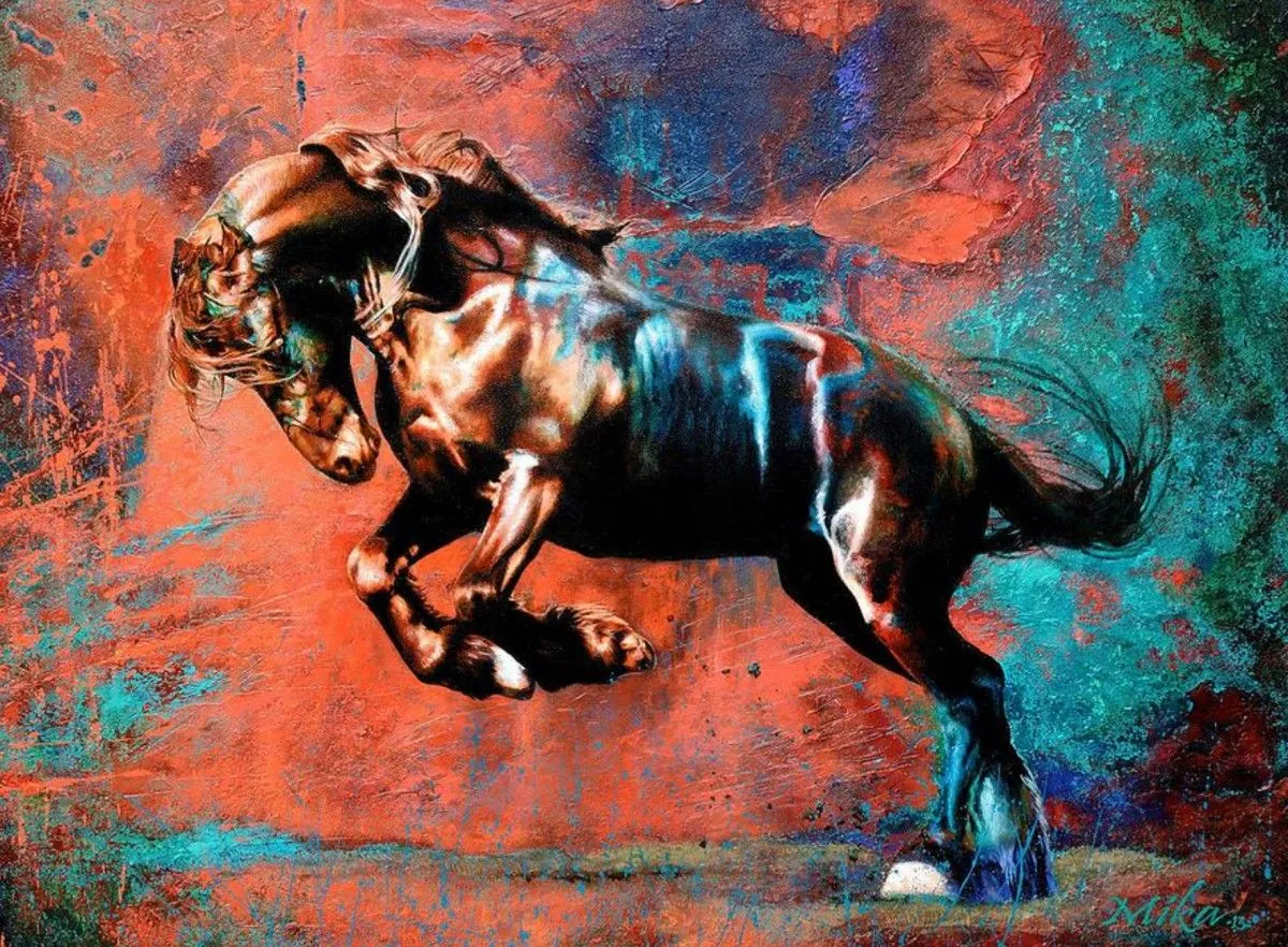 Rebelle, œuvre de Mika Artist Peintre