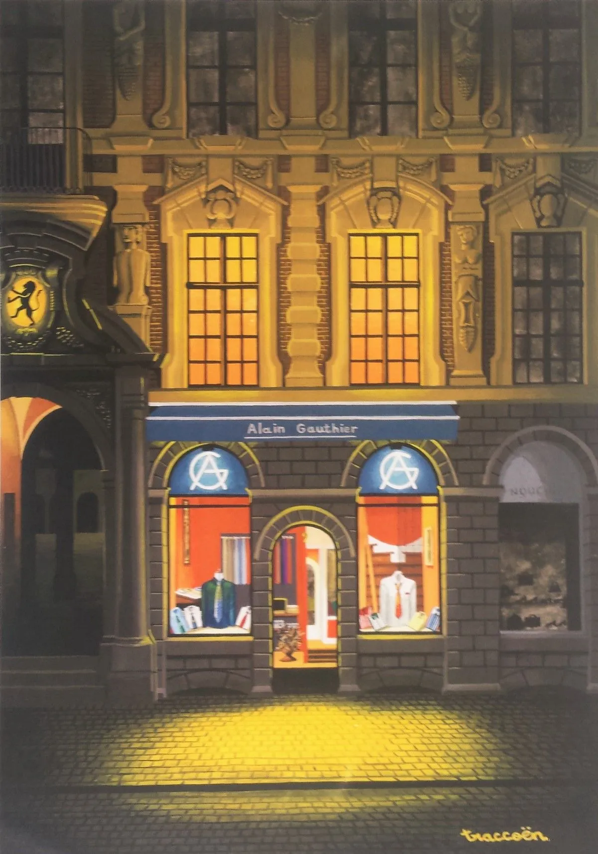 Gauthier store, artwork by Thierry Traccoën