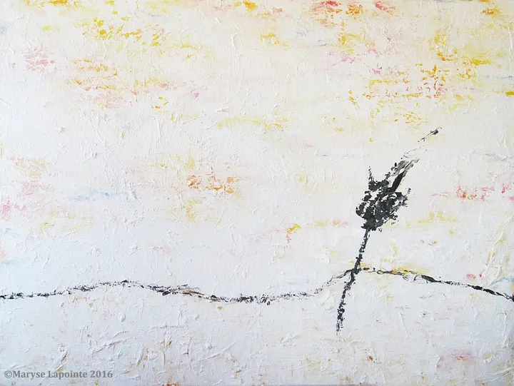 Le Silence 2 / The Silence 2 (vendu/sold), œuvre de Maryse Lapointe