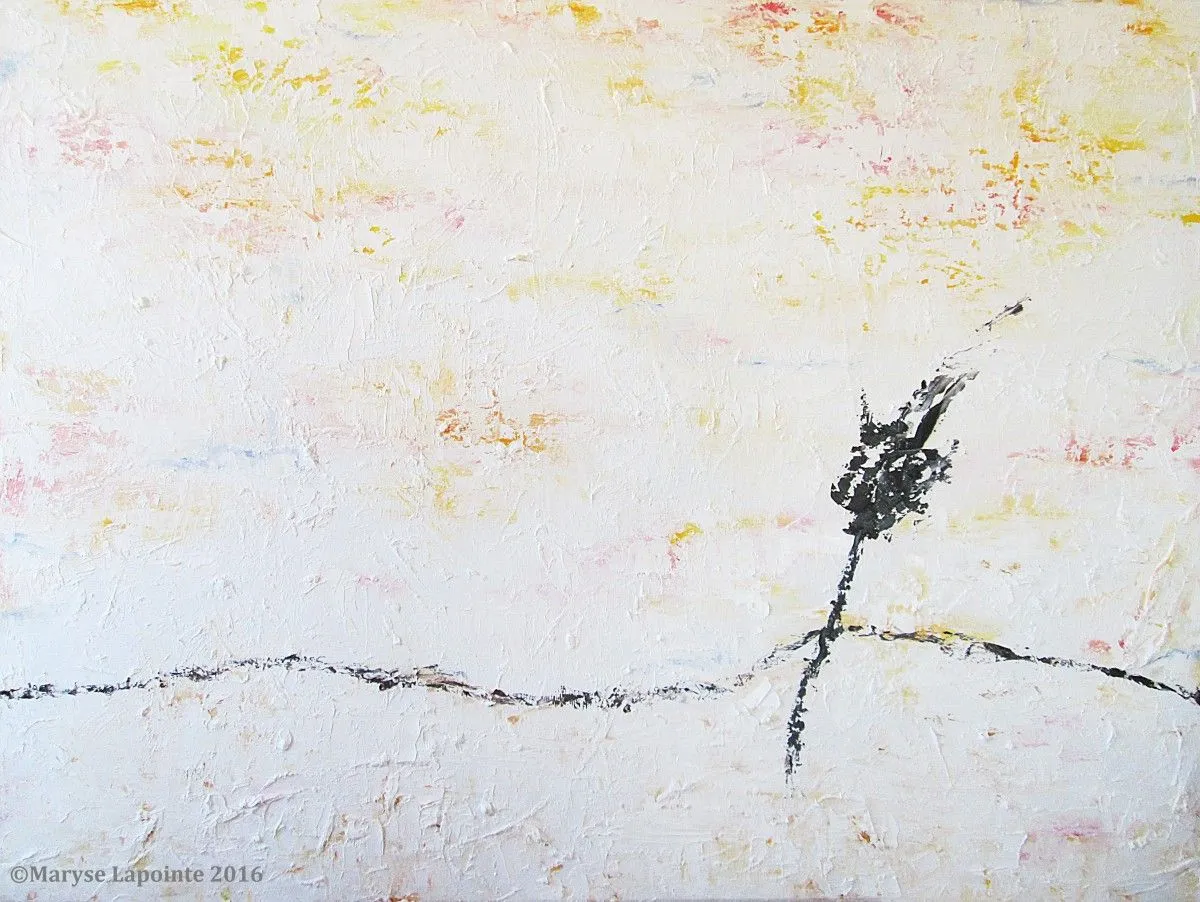Le Silence 2 / The Silence 2 (vendu/sold), œuvre de Maryse Lapointe