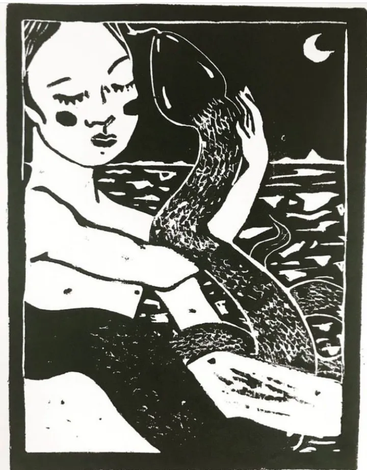 Ride that snake, artwork by Romzi Art