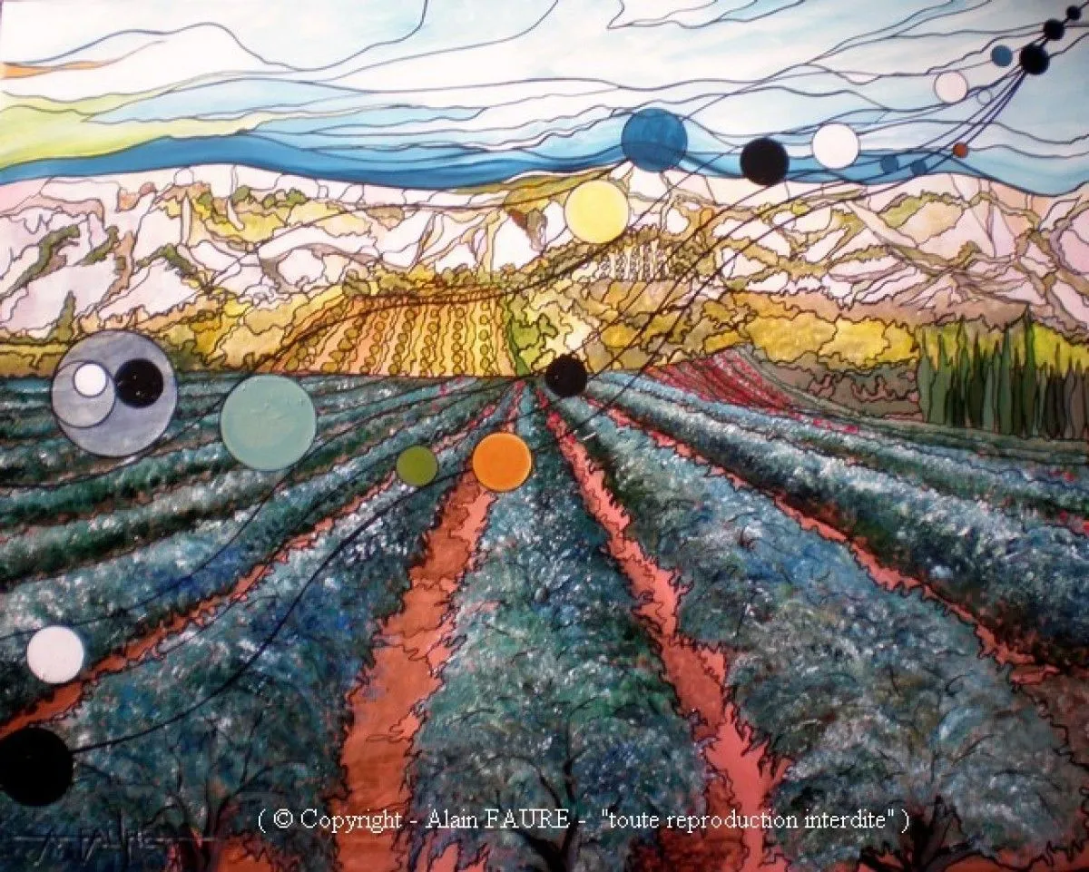 LE MURMURE DES ALPILLES, œuvre de Alain FAURE