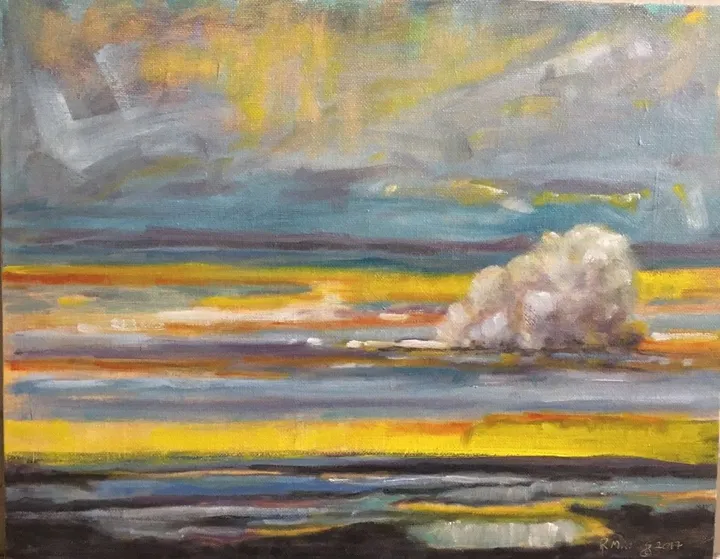 Low Tide Reflection /sold, œuvre de Rebecca Manns