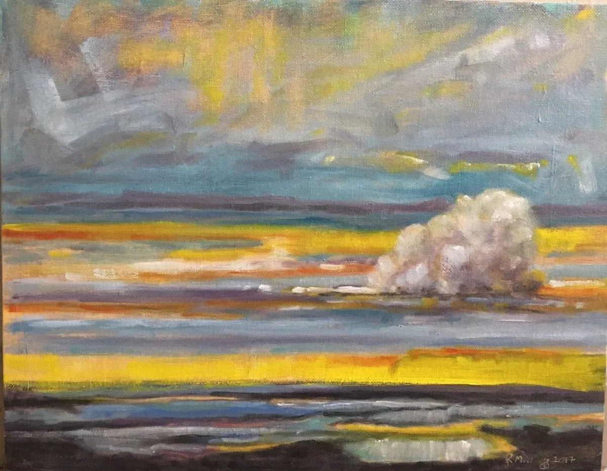 Low Tide Reflection /sold, artwork by Rebecca Manns
