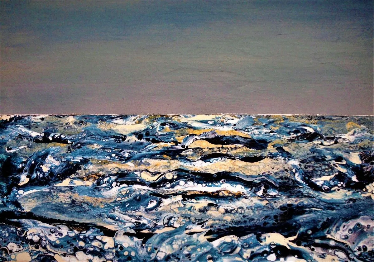 the sea of greece, artwork by alexandra simanndani