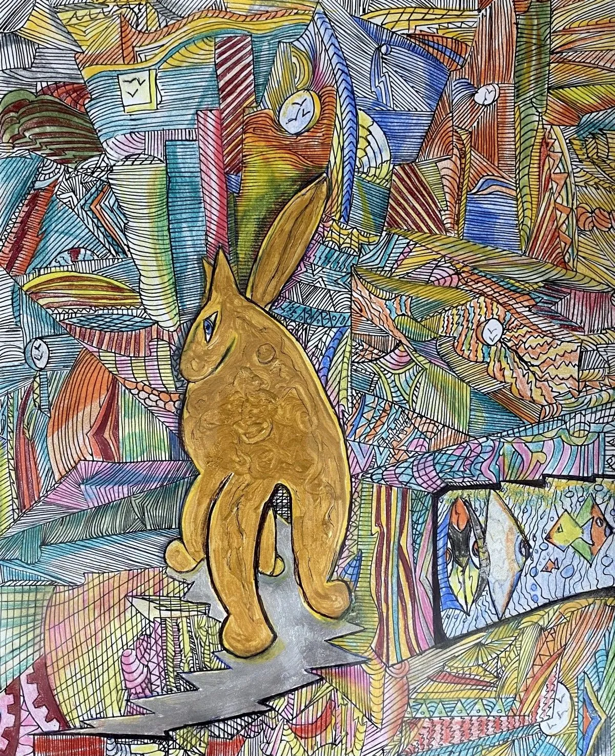 Kaliro the Cat, œuvre de Denis Roucau