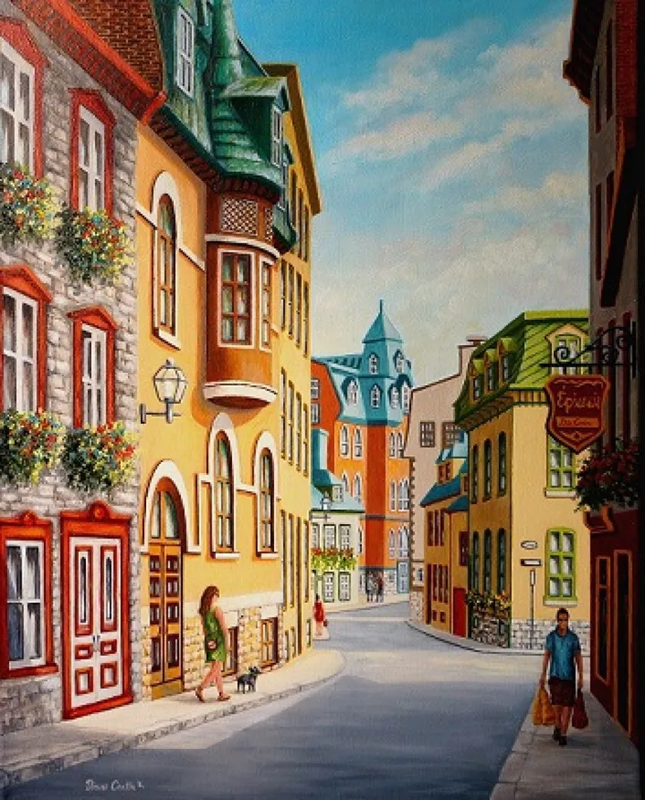 Quelle belle journée, artwork by Diane Cantin