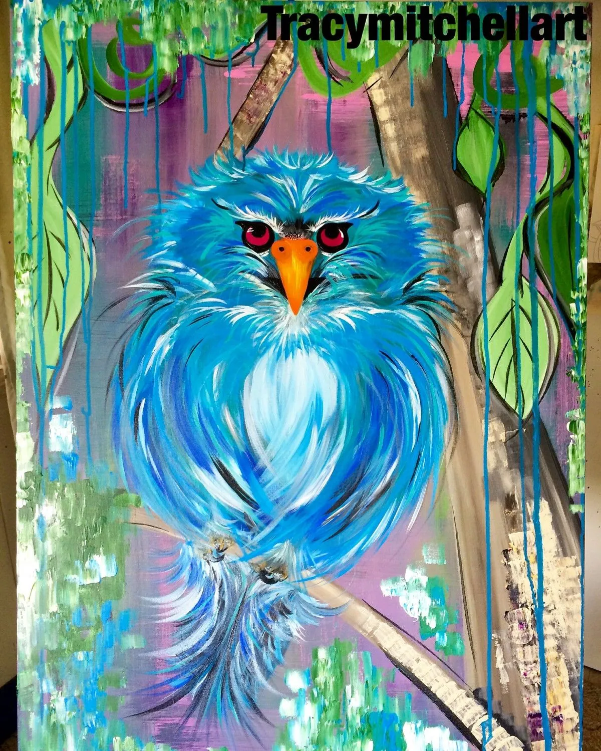 Why so blue, artwork by Tracy Mitchell