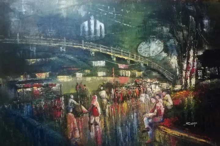 Mall Road, Murree, artwork by Saima Aamir