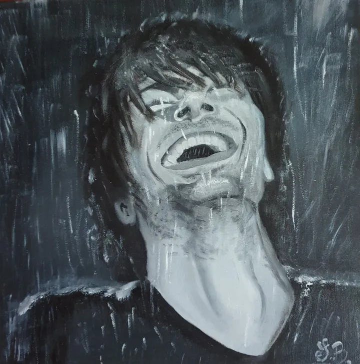 Cade la pioggia, artwork by Serena Bona