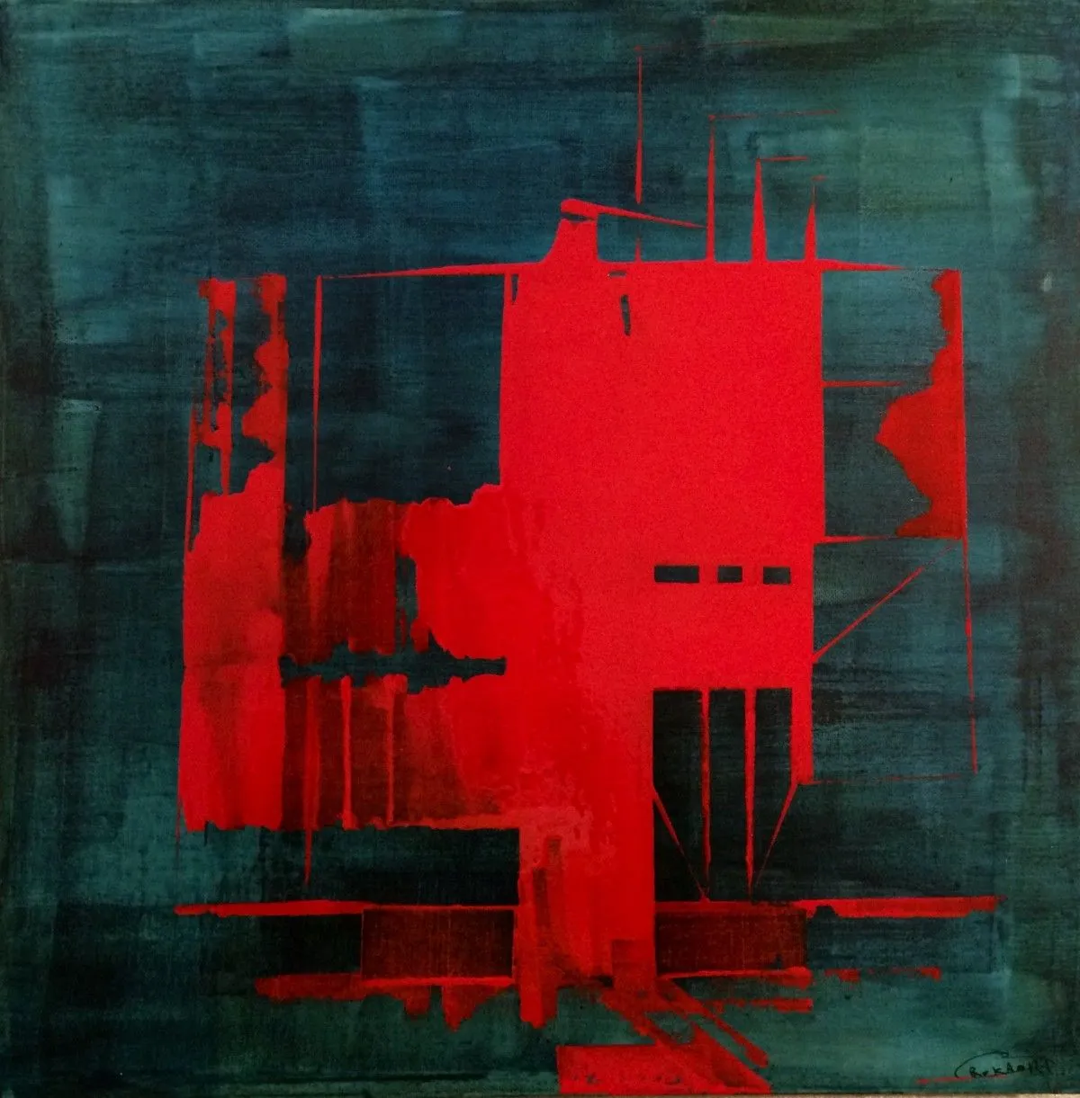 Scrime scene, artwork by Christelle Crokaert