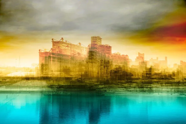 Silo grains, artwork by Eric Villeneuve