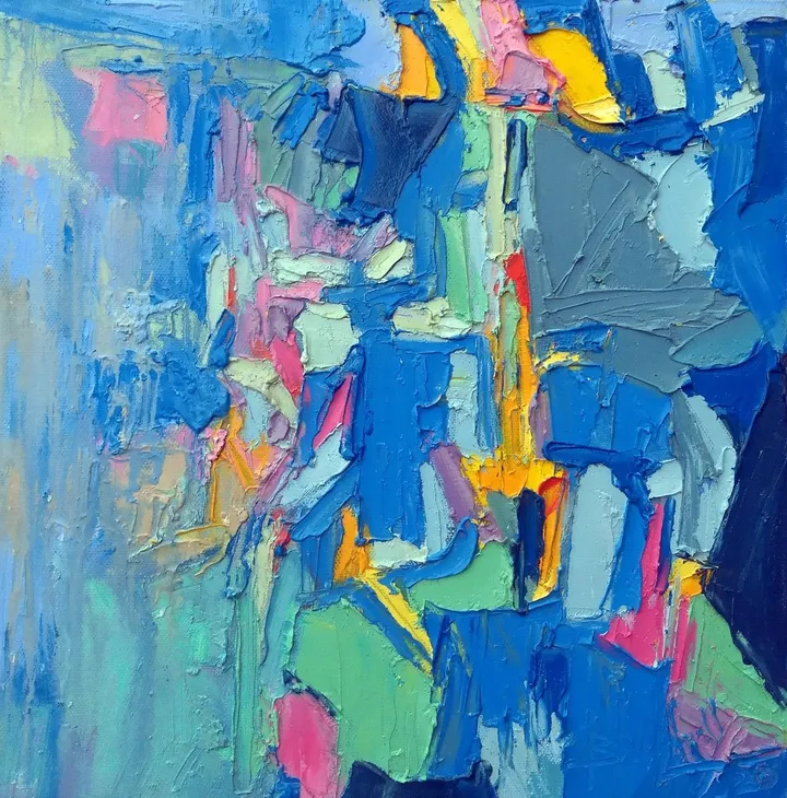 Blue City I, œuvre de Abhishek Kumar