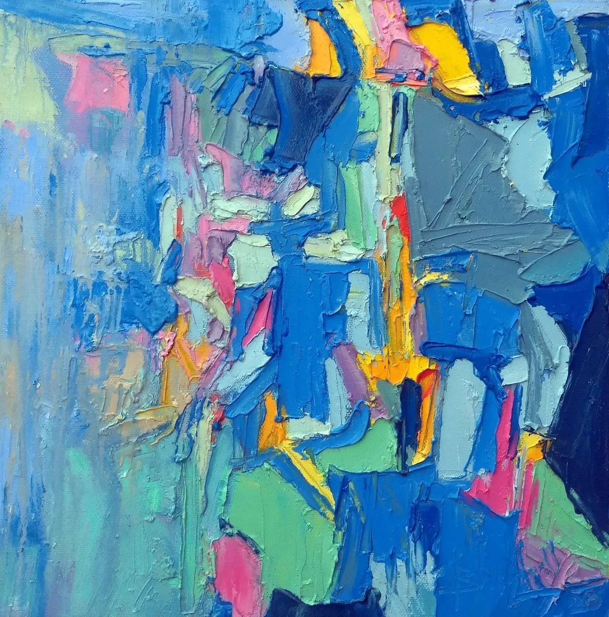 Blue City I, œuvre de Abhishek Kumar