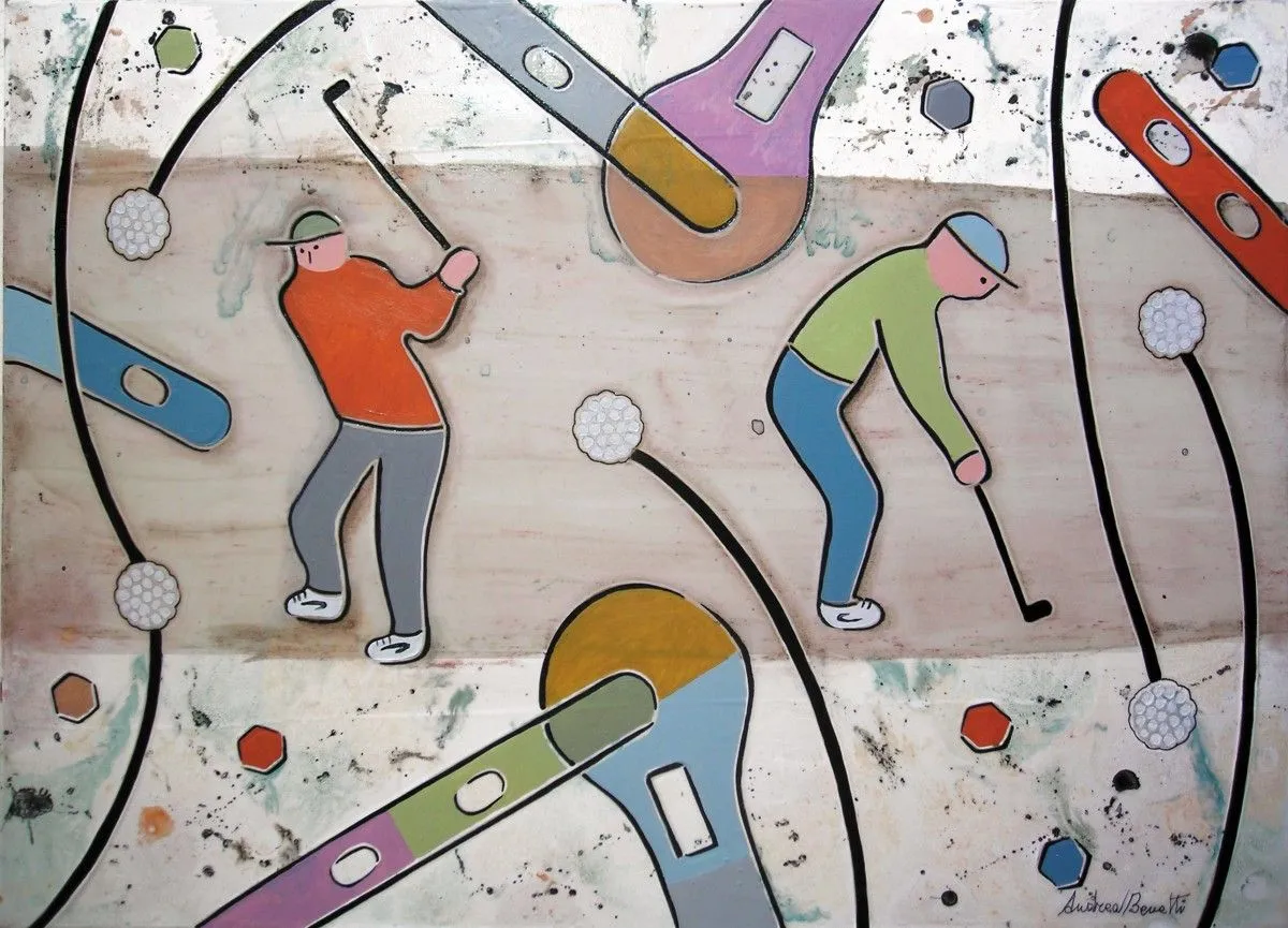 Golf (scena X), artwork by Andrea Benetti