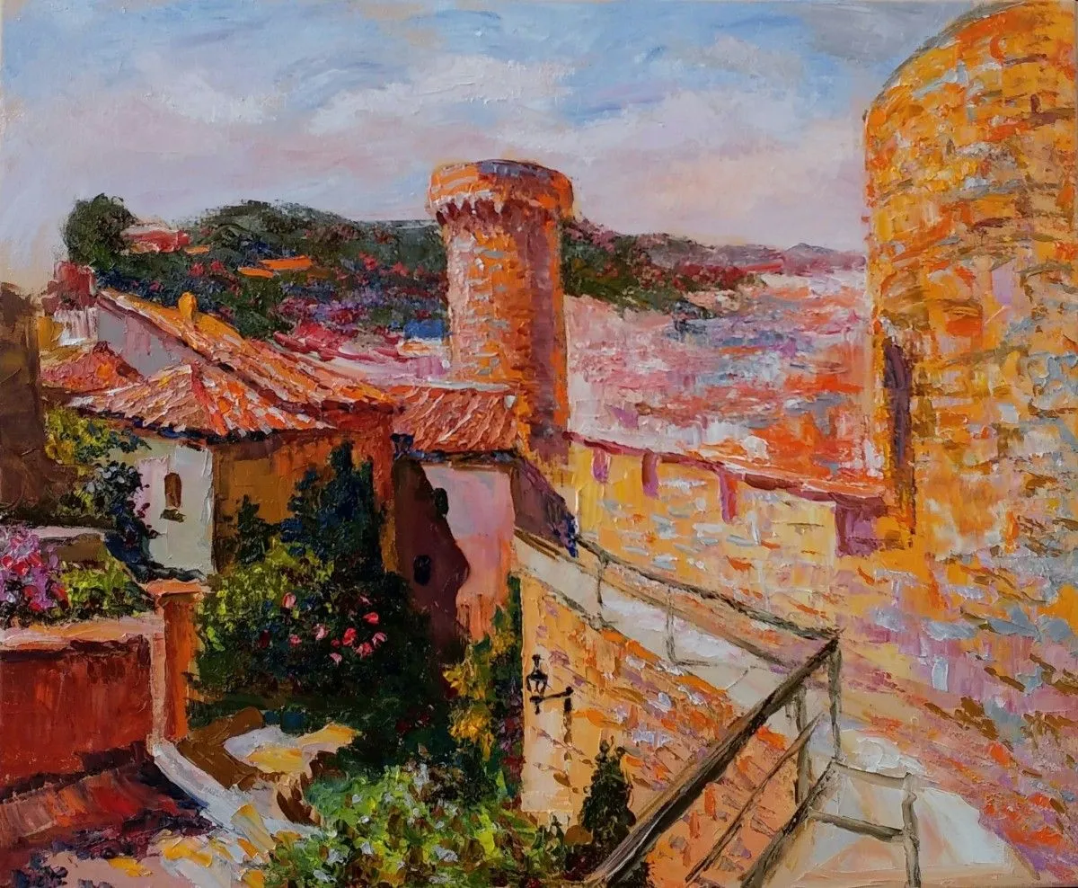 Tossa de Mar, œuvre de Olga Karpenko