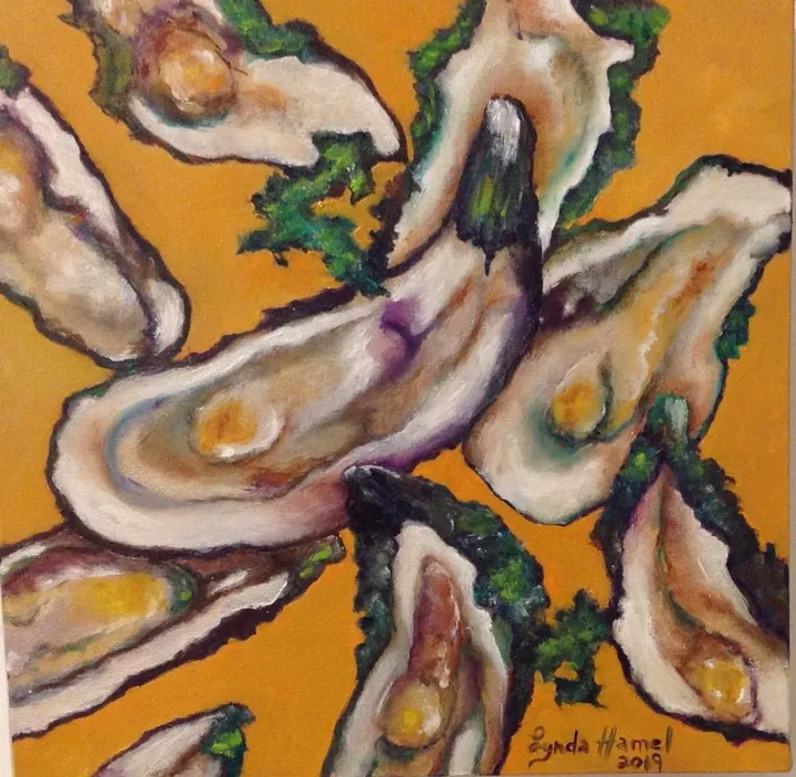 160- partie d'huitre, œuvre de Lynda Hamel
