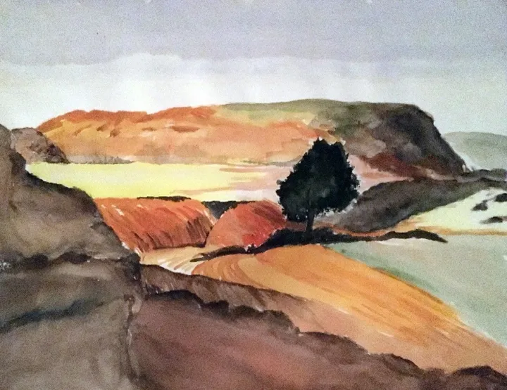 Paysage, œuvre de Patrick Tubaro