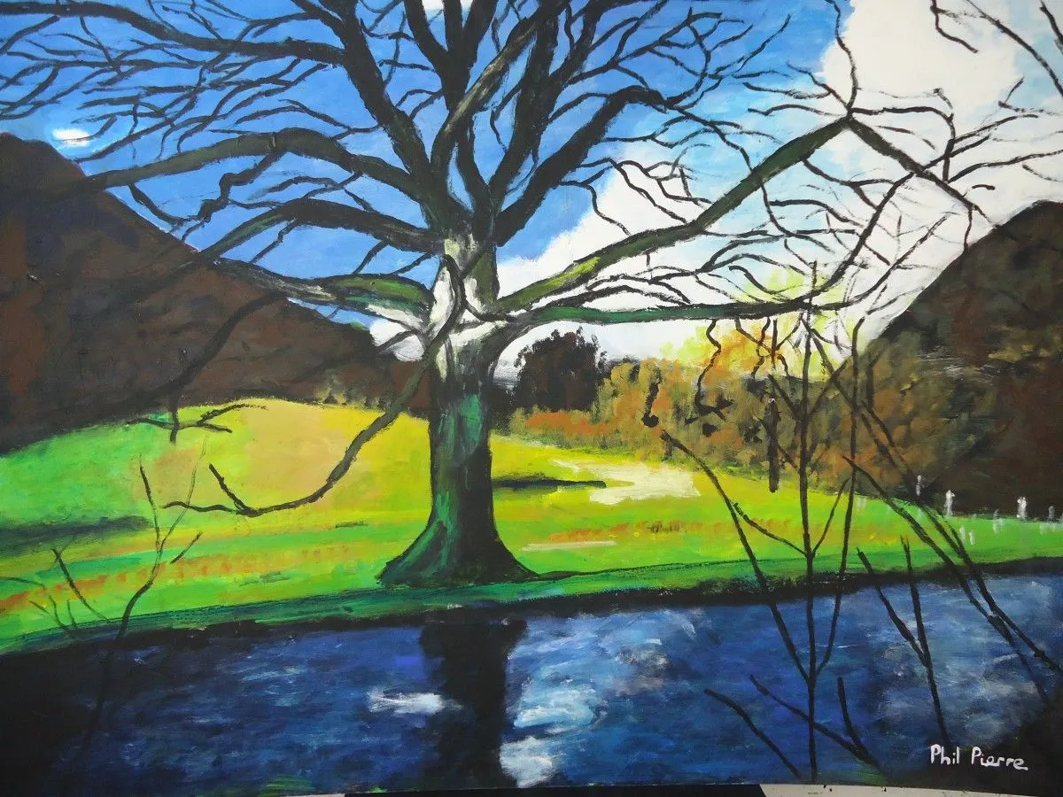 A Tree By A River' (Lake District), œuvre de Phil Pierre