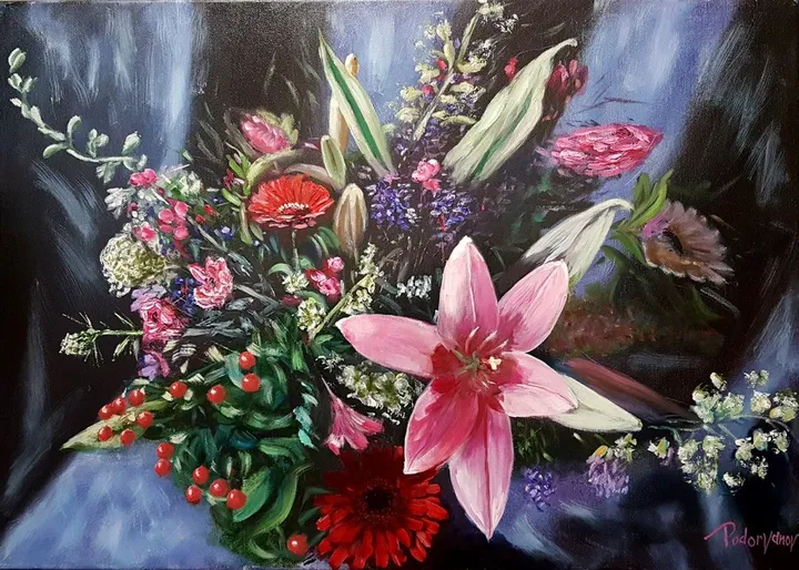 Colorful bouquet, œuvre de yury podorvanov