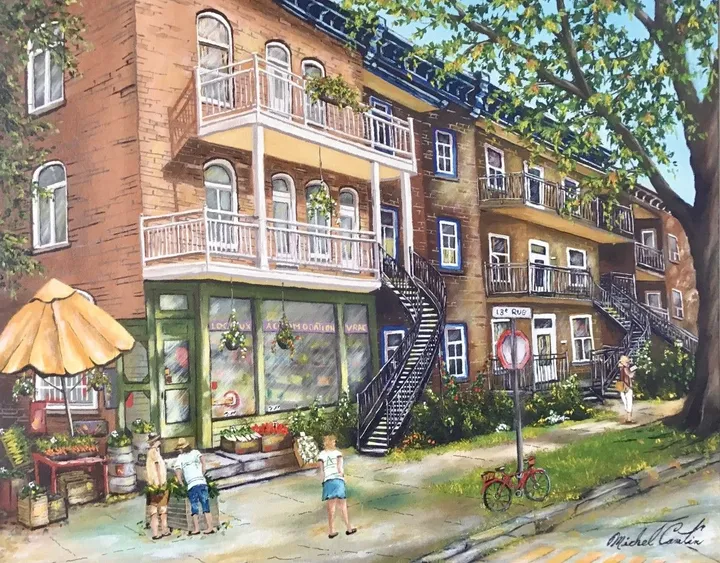 Mon quartier, artwork by Michel Cantin