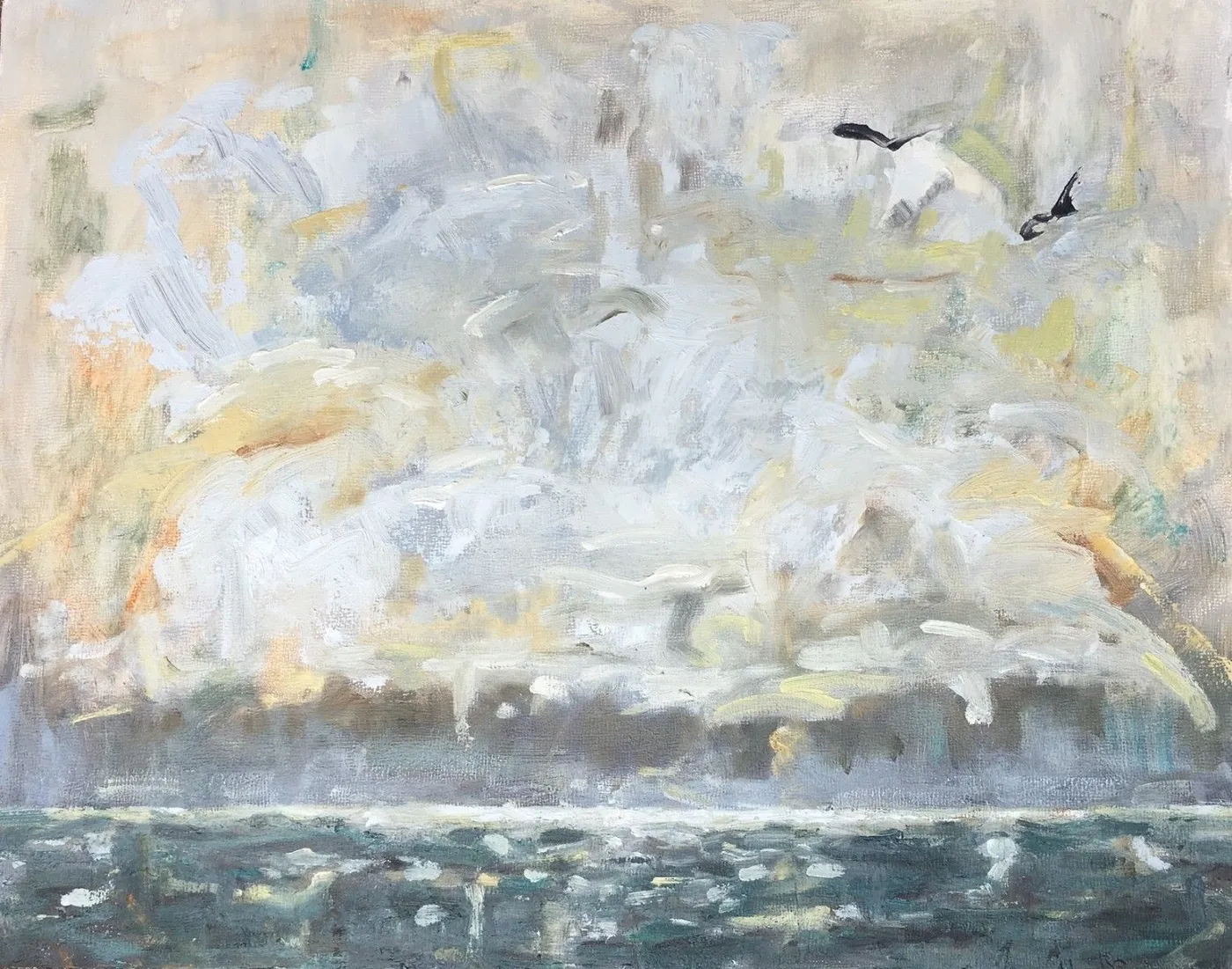 Seascape 2/sold, artwork by Rebecca Manns