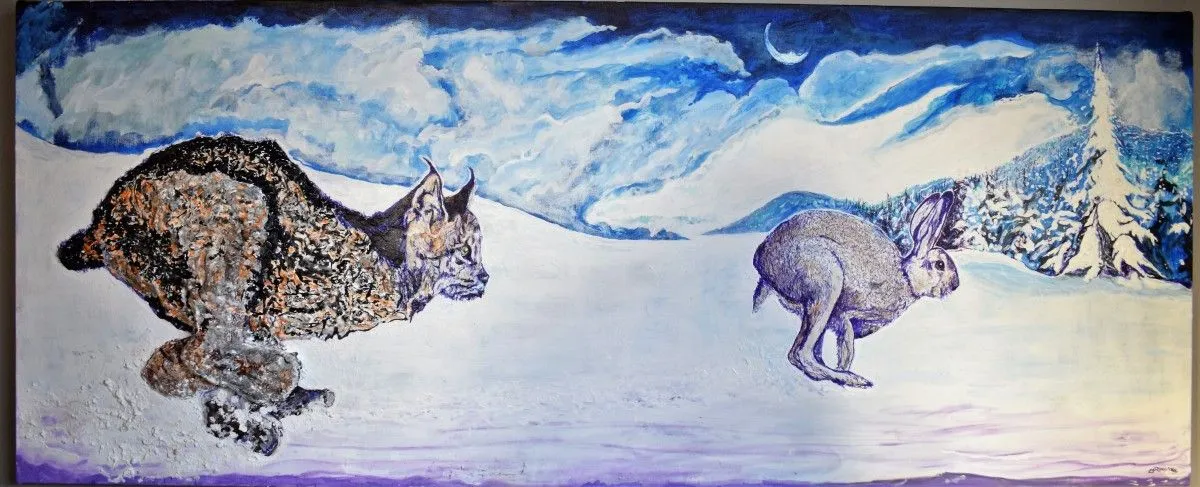 La chasse, œuvre de Denis Roucau