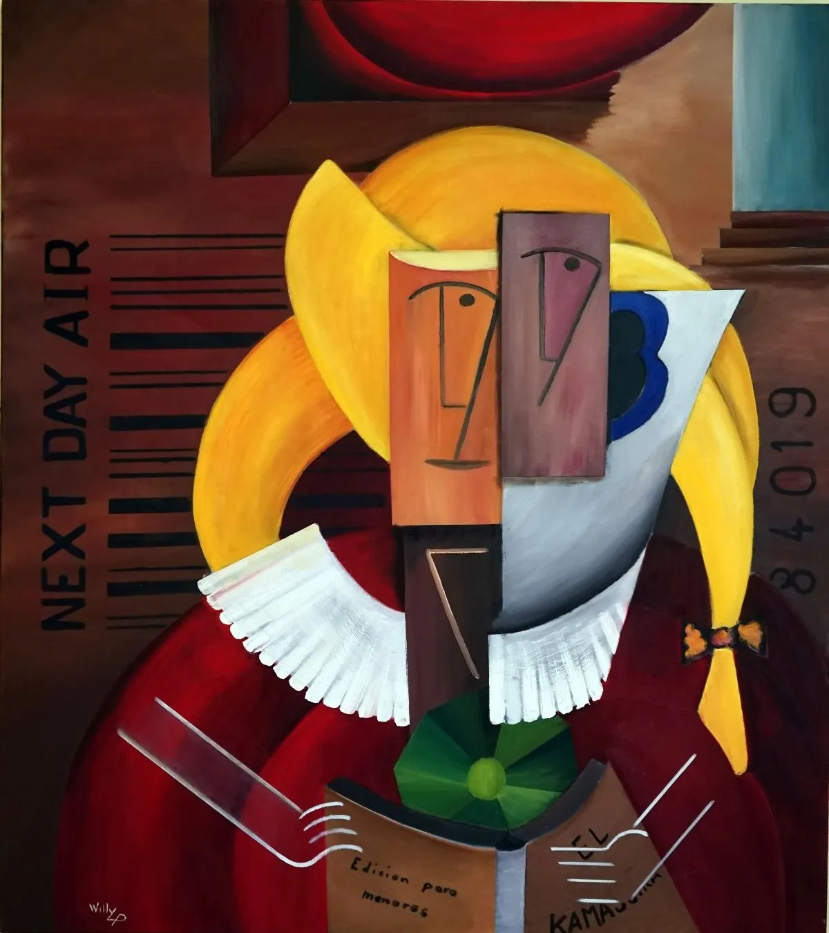 Menina traviosa, artwork by Willy L'Eplattenier