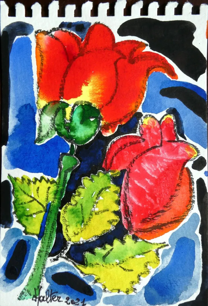 Fleurs artificielles 2, artwork by Alain HALTER