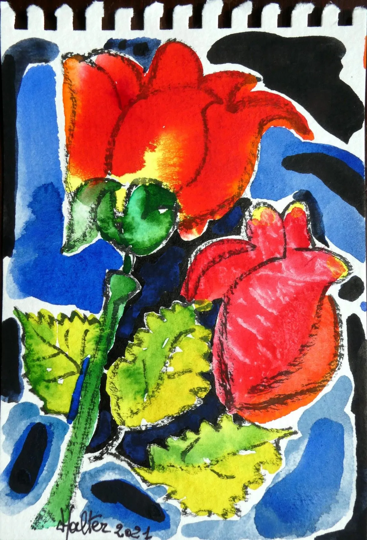 Fleurs artificielles 2, œuvre de Alain HALTER