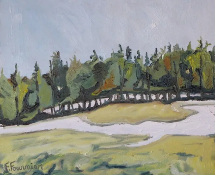 A Melting Strip Of Snow, œuvre de Francois Fournier
