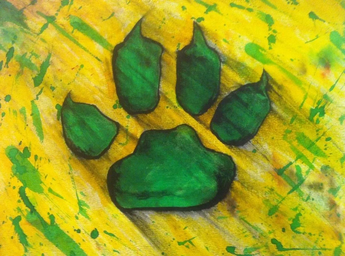 GREEN PAW, artwork by ALJOSHA THOMAS