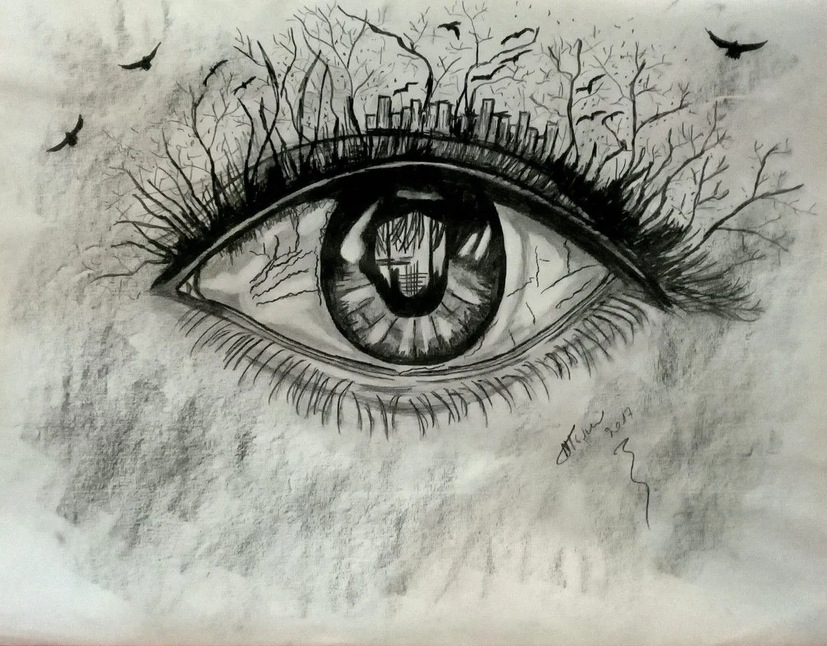 THROUGH MY EYE, œuvre de Marini Tsambi