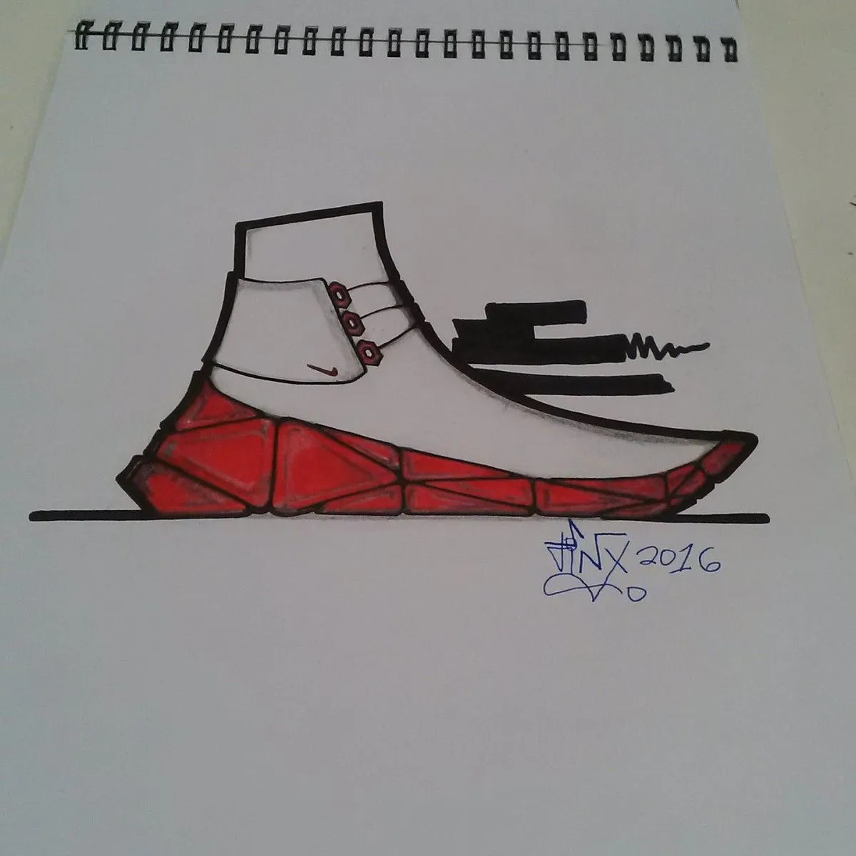 Sneaker designs, artwork by Zweli Phiri