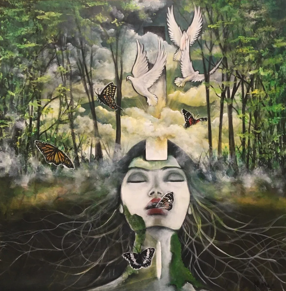 Le repos des anges, œuvre de Malga Art