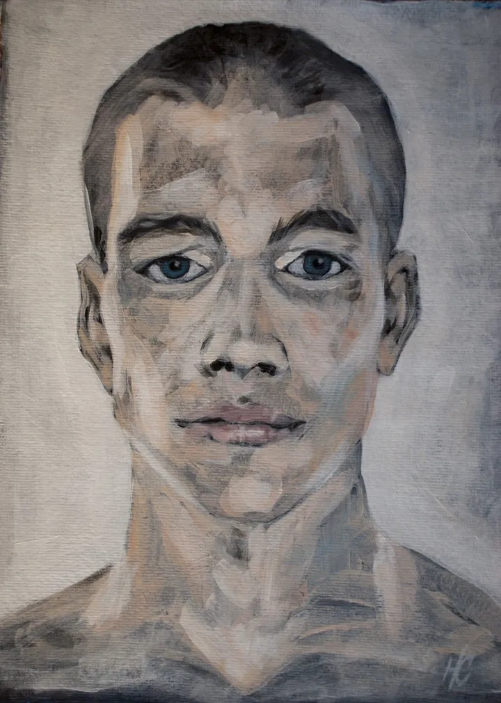 Portrait homme 1/6, artwork by Hubert Camiglieri