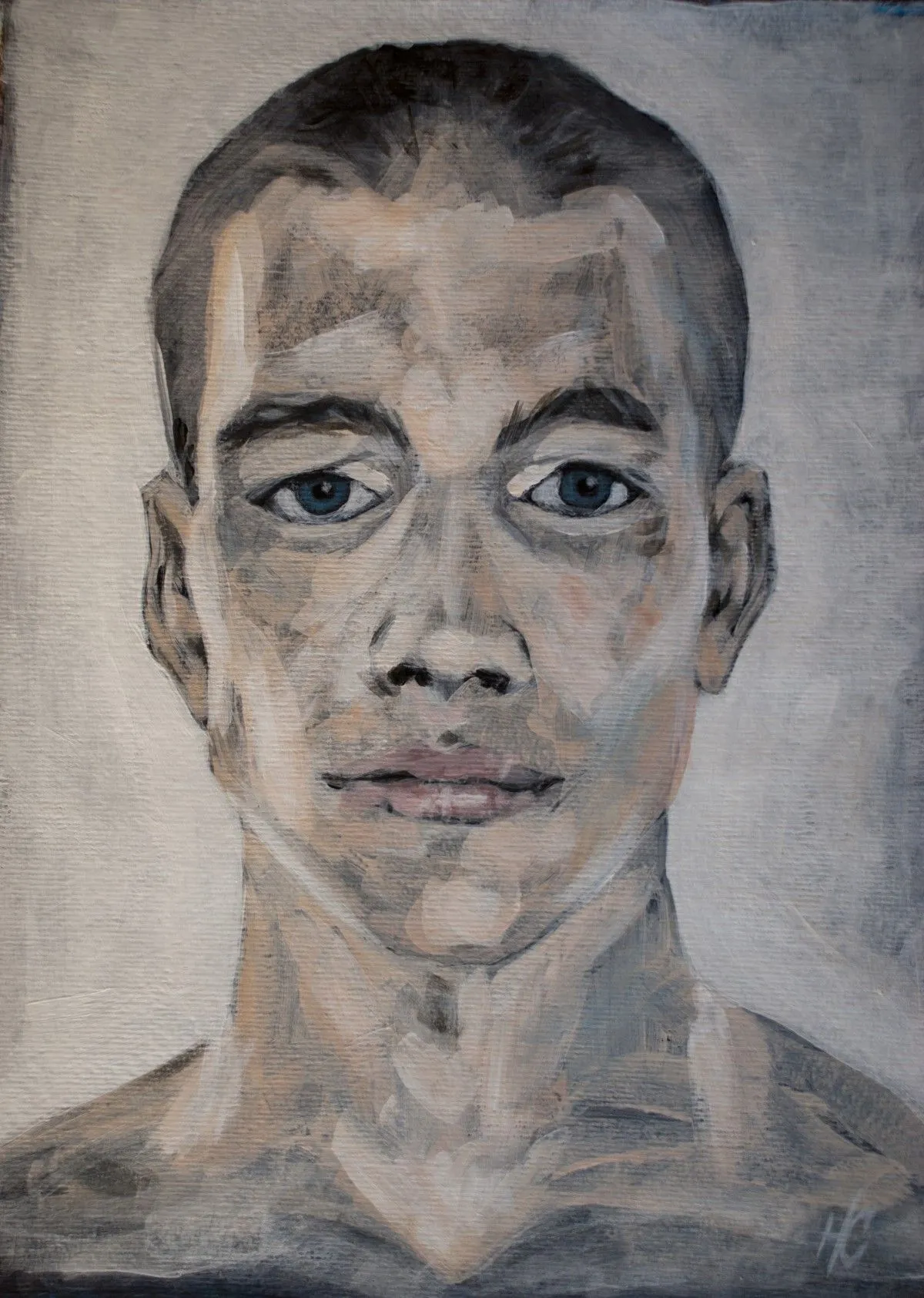 Portrait homme 1/6, œuvre de Hubert Camiglieri