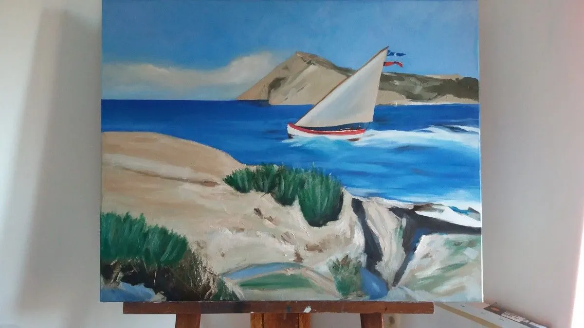 Sailing, artwork by Elsie Brummer