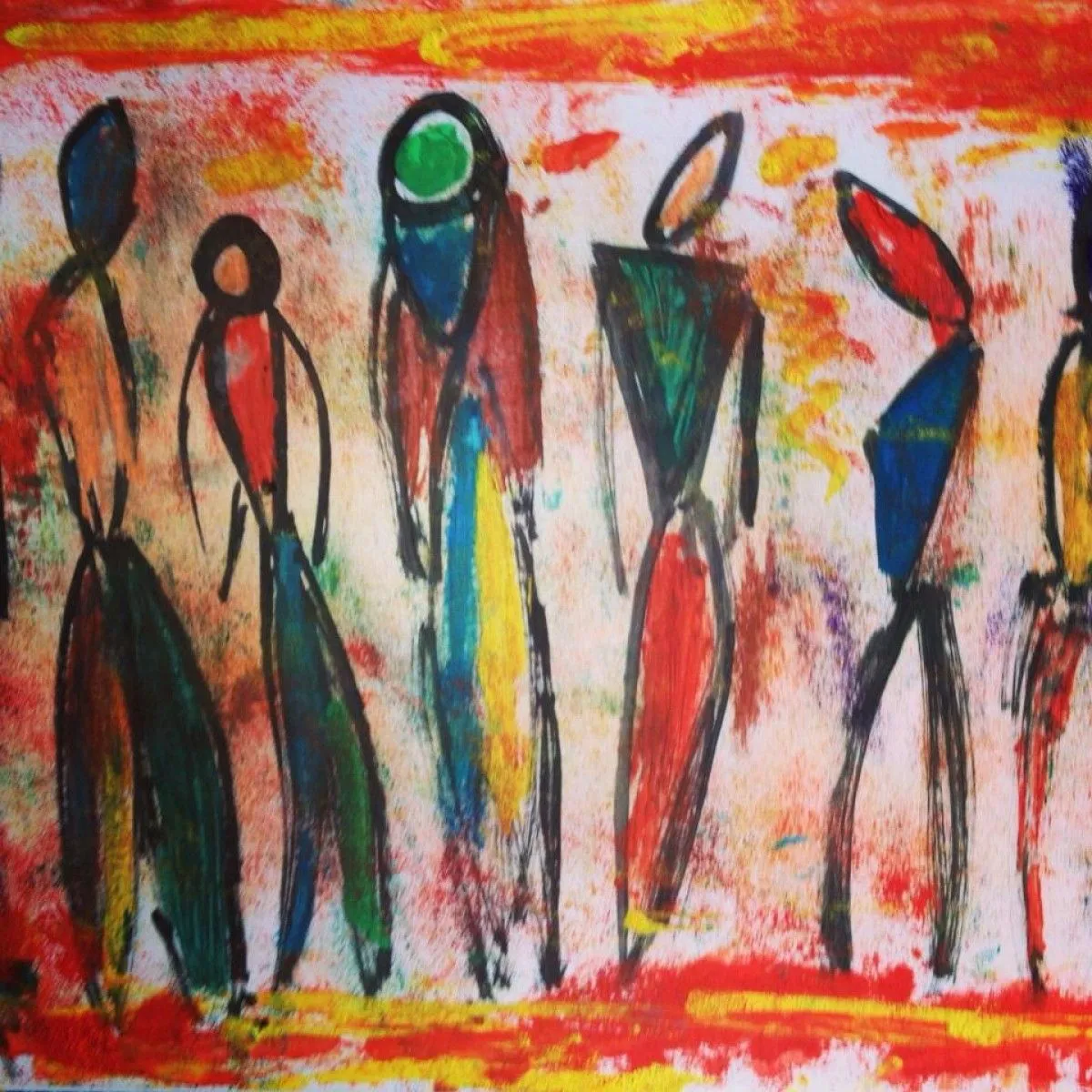 people, artwork by Anna Zachou