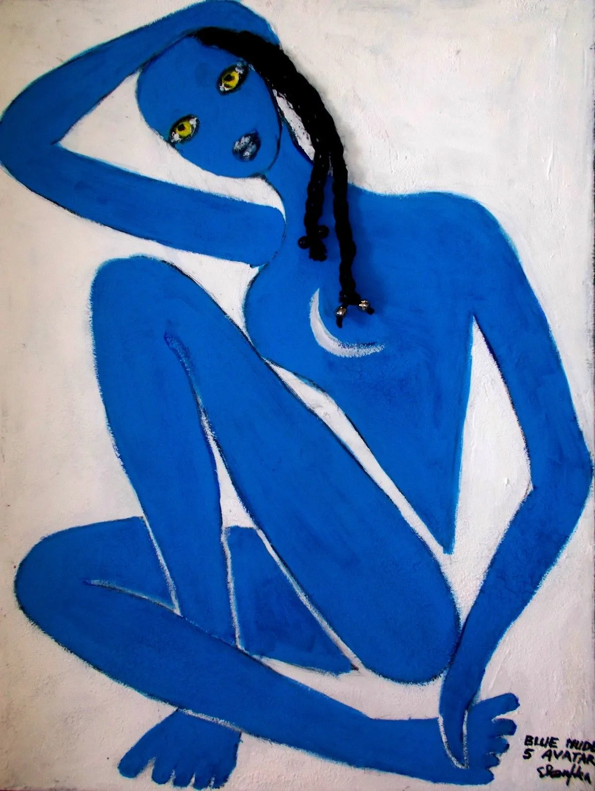 blue nude 5-avatar, œuvre de elena buftea