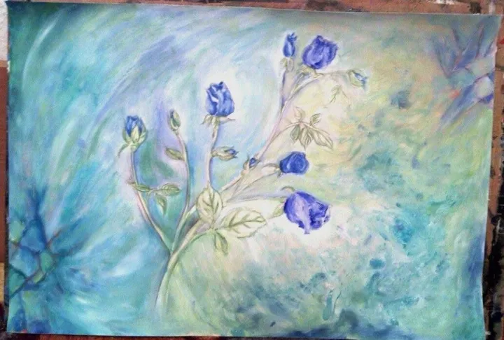 cold roses, œuvre de Petq Vasileva