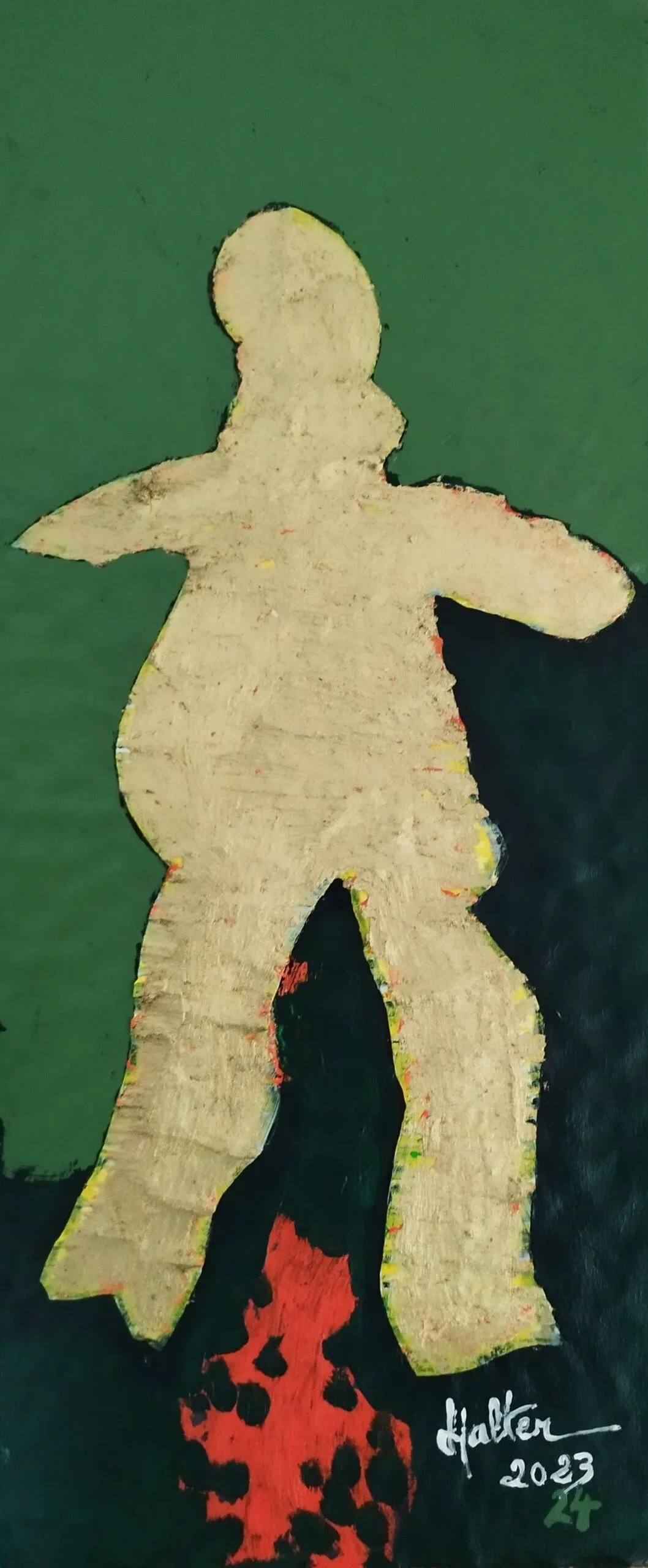 Bonhomme calque un, œuvre de Alain HALTER