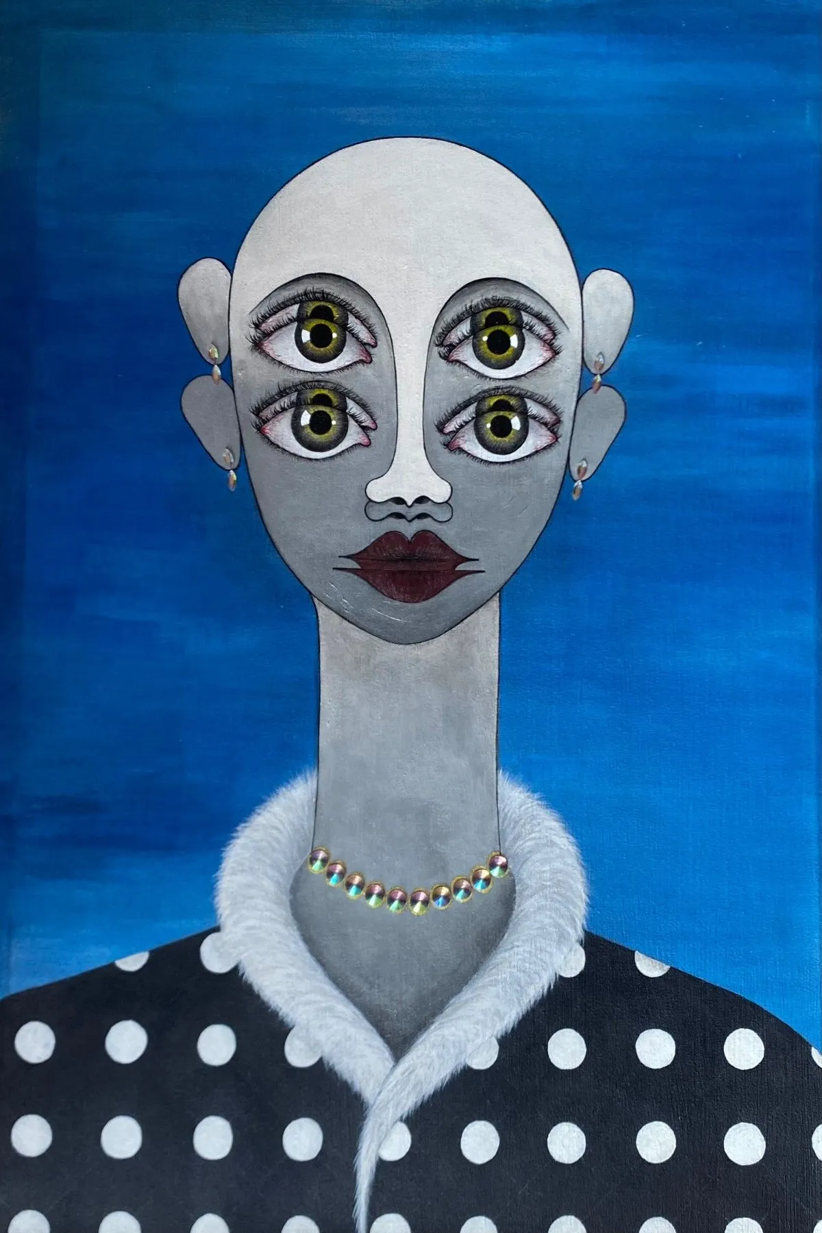 Polka Dot Fur Coat, œuvre de mccxlv mccxlv